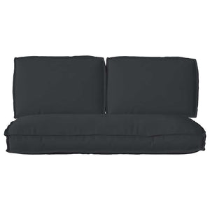 Σετ μαξιλαριών Ύφασμα Όξφορντ Μαύρο 120 x 60 x 52 εκ. - Pakobazaar