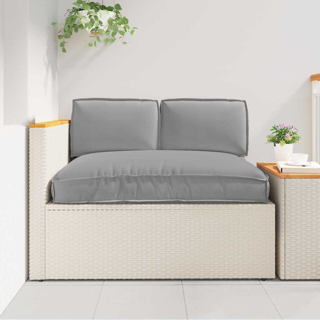 Σετ μαξιλαριών 3 pcs Γκρι Ύφασμα Όξφορντ