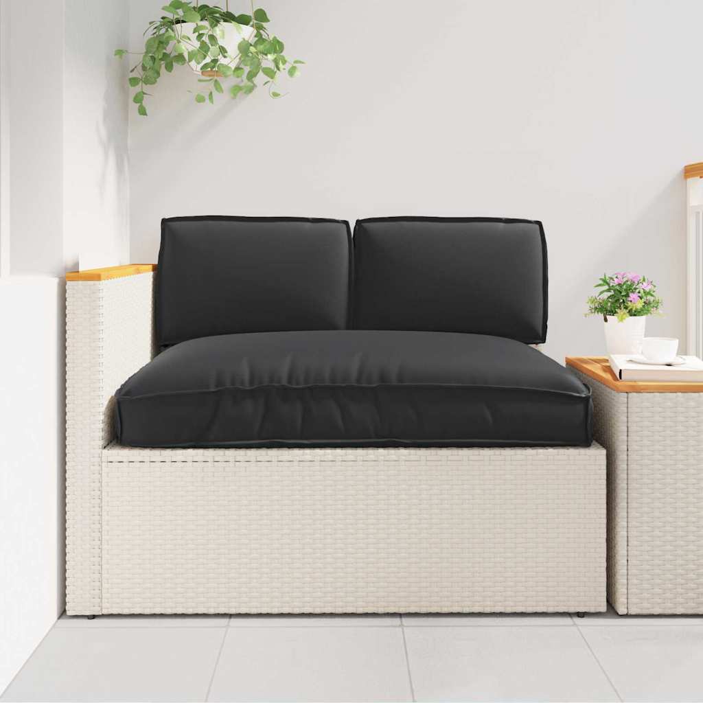 Σετ μαξιλαριών Ύφασμα Όξφορντ Μαύρο 120 x 80 x 52 εκ. - Pakobazaar