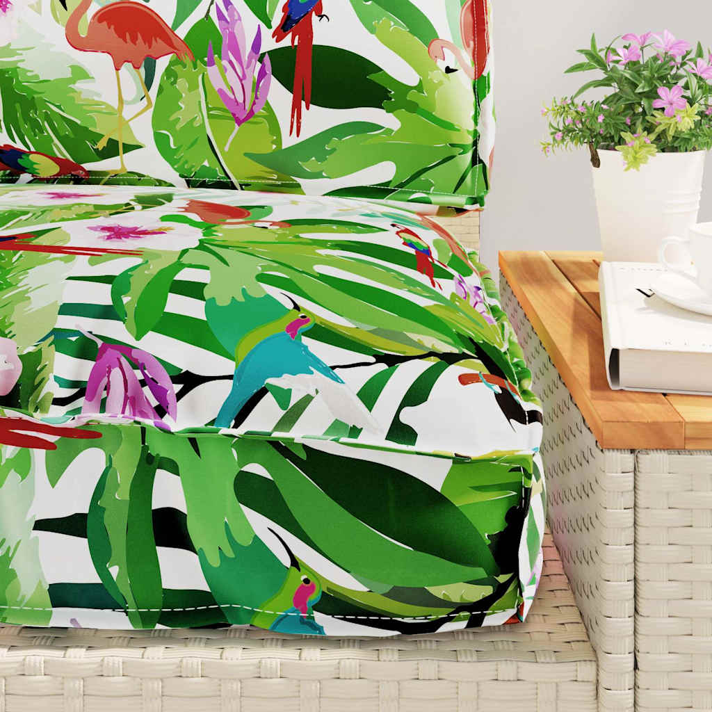 Σετ μαξιλαριών Floral 3 pcs Πολύχρωμο Ύφασμα Όξφορντ - Pakobazaar