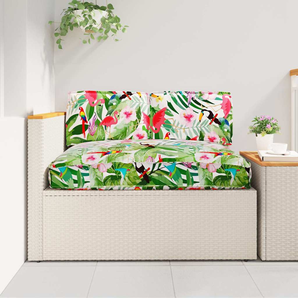 Σετ μαξιλαριών Floral 3 pcs Πολύχρωμο Ύφασμα Όξφορντ - Pakobazaar
