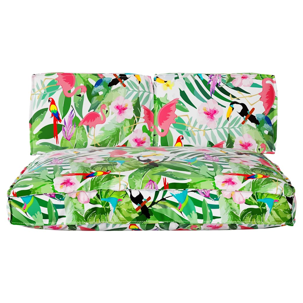 Σετ μαξιλαριών Floral 3 pcs Πολύχρωμο Ύφασμα Όξφορντ - Pakobazaar
