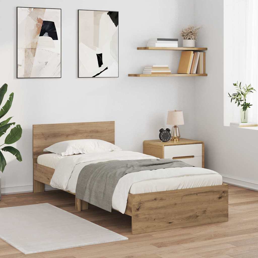 Σκελετός Κρεβατιού Artisan Oak 100 x 200 cm Επεξεργασμένο ξύλο - Pakobazaar