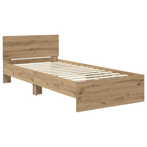 Σκελετός Κρεβατιού Artisan Oak 90 x 190 cm Επεξεργασμένο ξύλο - Pakobazaar