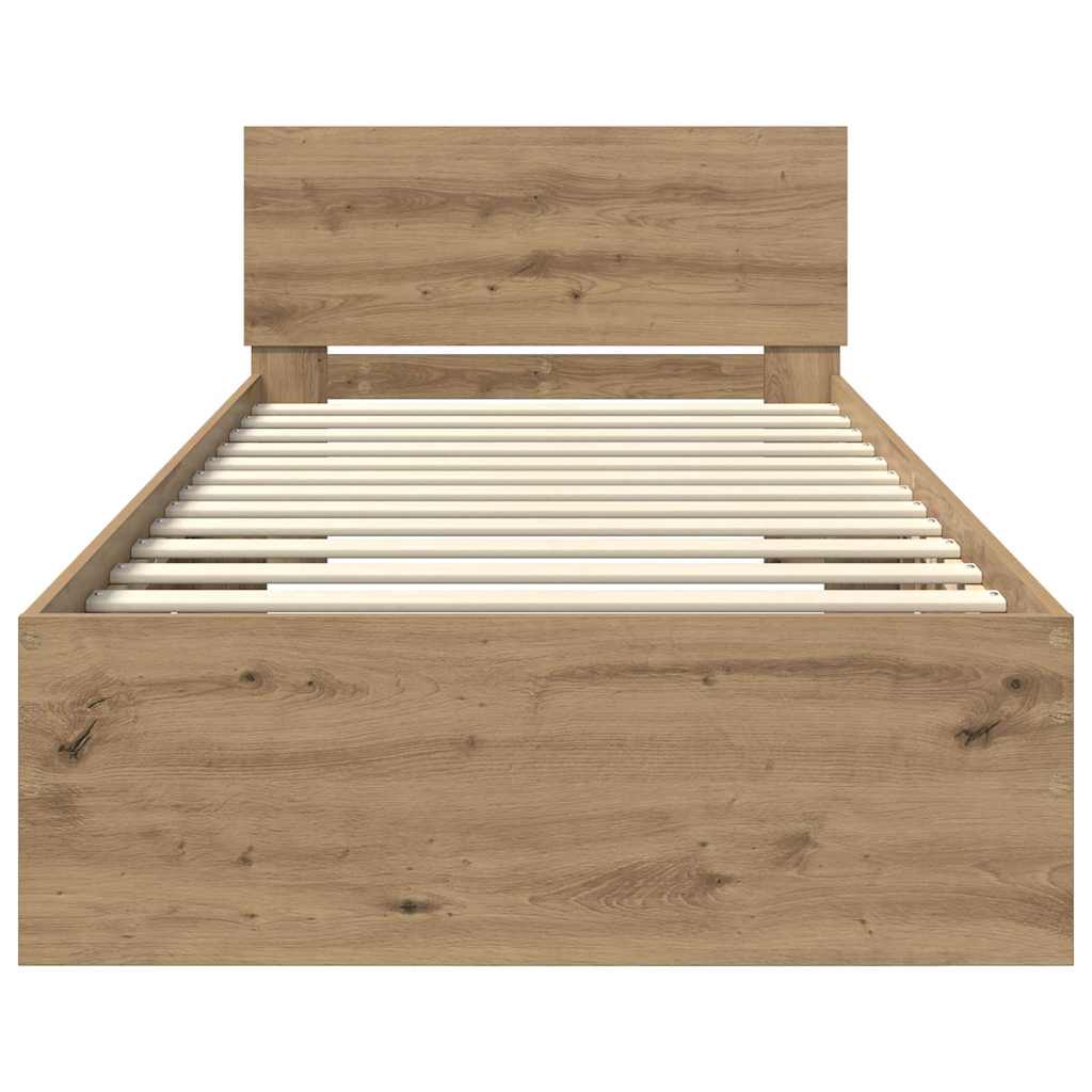 Σκελετός Κρεβατιού Artisan Oak 90 x 190 cm Επεξεργασμένο ξύλο - Pakobazaar