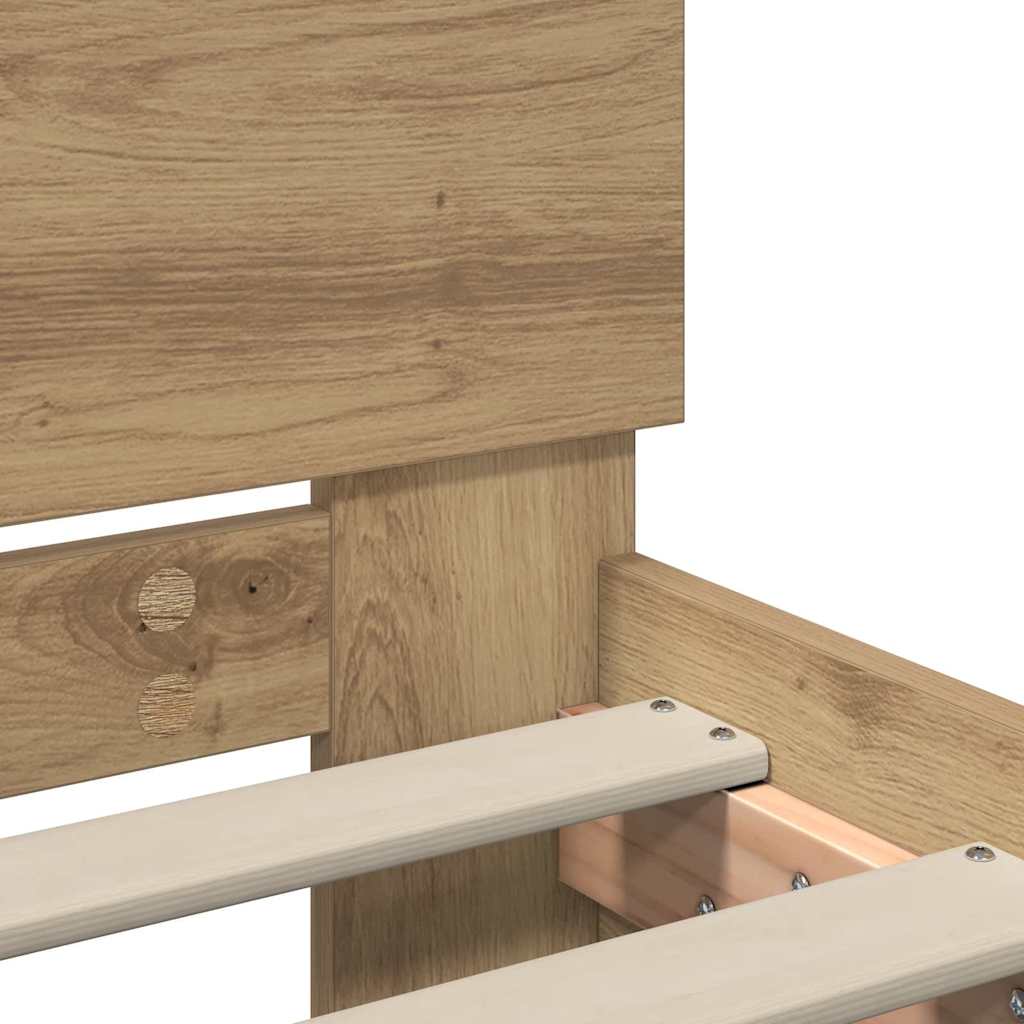 Σκελετός Κρεβατιού Artisan Oak 75 x 190 cm Επεξεργασμένο ξύλο - Pakobazaar