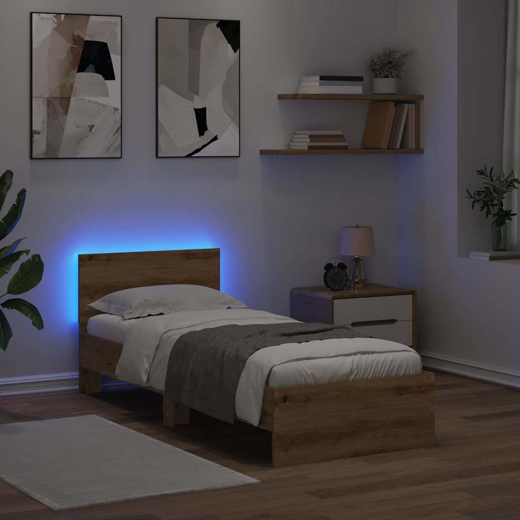 Σκελετός Κρεβατιού Artisan Oak 75 x 190 cm Επεξεργασμένο ξύλο - Pakobazaar