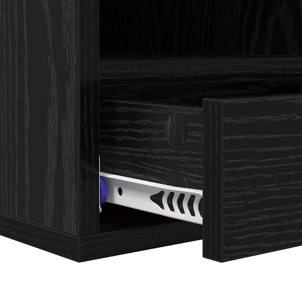 Σταντ Εκτυπωτή Μαύρη Οξυά 40 x 32 x 24 εκ Επεξεργασμένο ξύλο