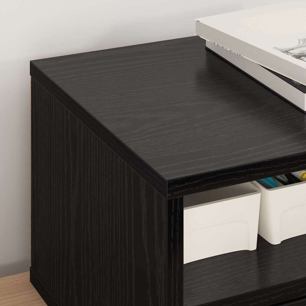 Σταντ Εκτυπωτή Μαύρη Οξυά 40 x 32 x 24 εκ Επεξεργασμένο ξύλο