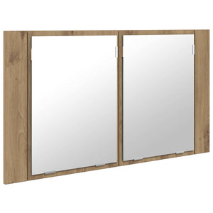 Καθρέφτης Ντουλάπα Μπάνιου με ράφι Artisan Oak 80 x 12 x 45 εκ - Pakobazaar
