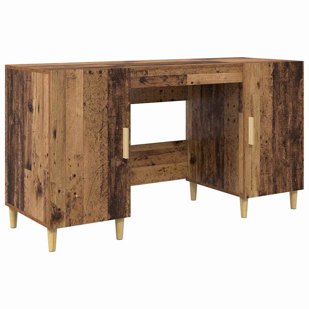Γραφείο με ράφι Παλιό Ξύλο 140 x 50 x 75 εκ. Επεξεργασμένο ξύλο