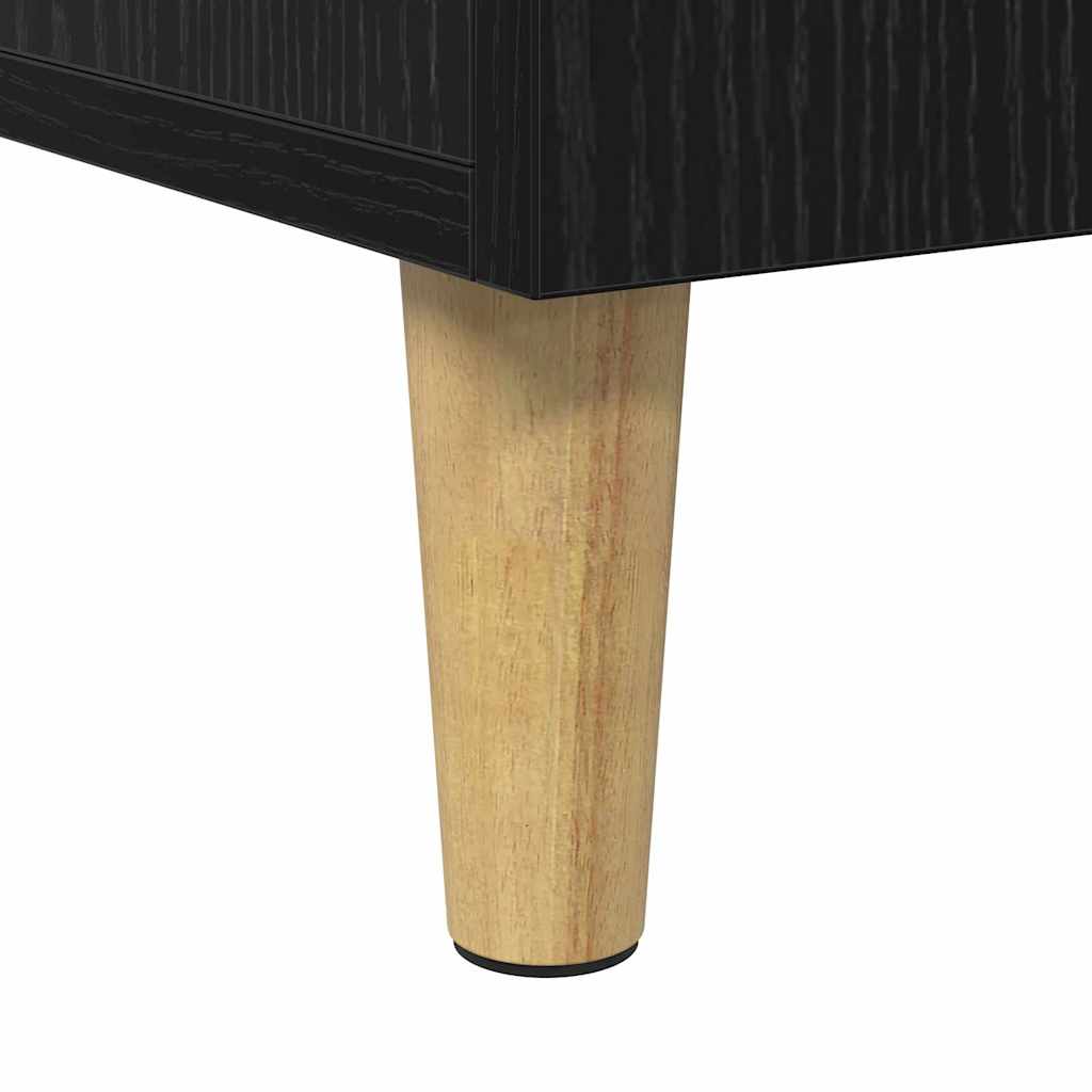 Γραφείο με ράφι Μαύρη Οξυά 140 x 50 x 75 εκ. Επεξεργασμένο ξύλο