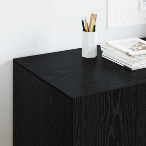 Γραφείο Μαύρη Οξυά Επεξεργασμένο Ξύλο 140 x 50 x 75 εκ.