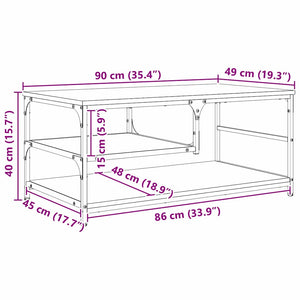 Τραπεζάκι σαλονιού Παλιό Ξύλο 90 x 49 x 40 εκ - Pakobazaar