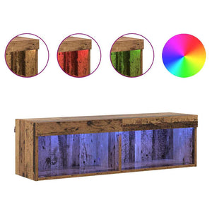 Σετ επίπλου τηλεόρασης με led Παλιό Ξύλο 100 x 30 x 30 cm - Pakobazaar