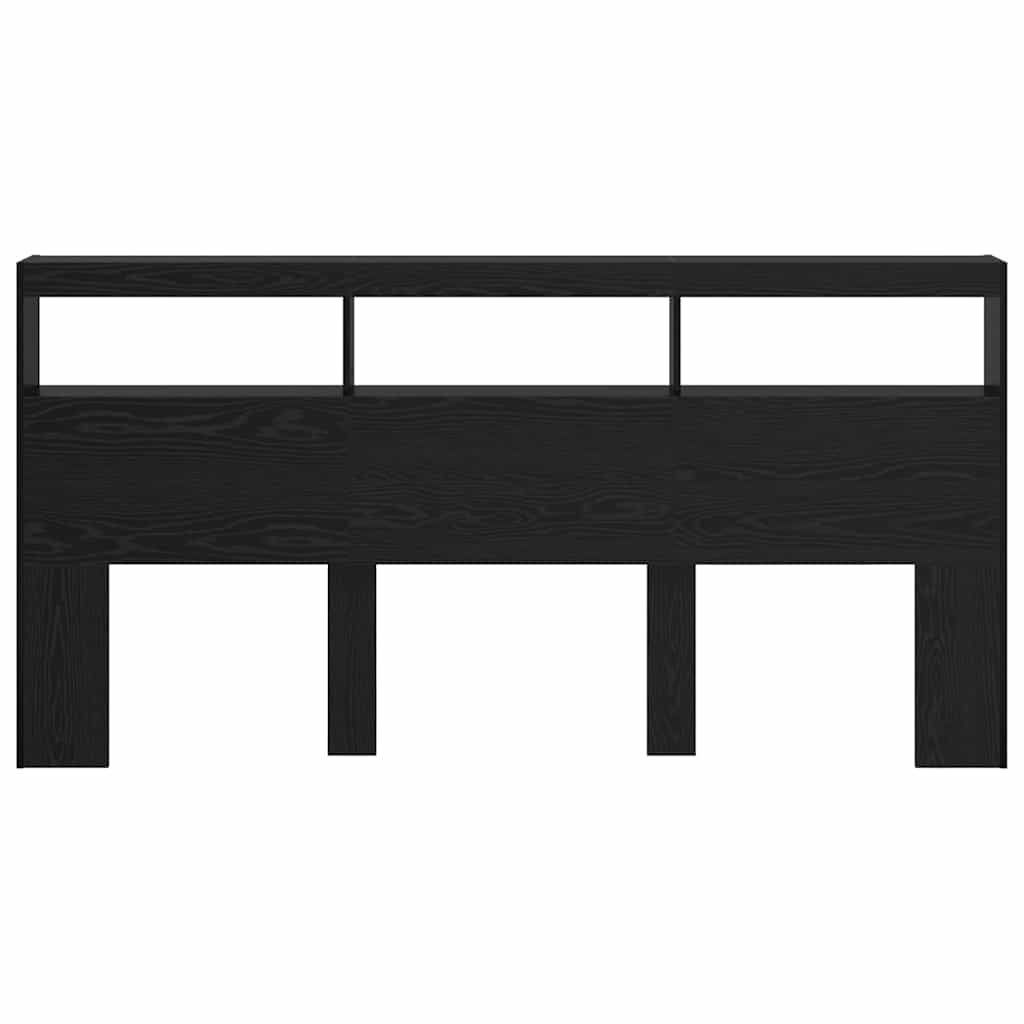 Κεφαλάρι Μαύρη Οξυά 200 x 17 x 102 cm Επεξεργασμένο ξύλο - Pakobazaar
