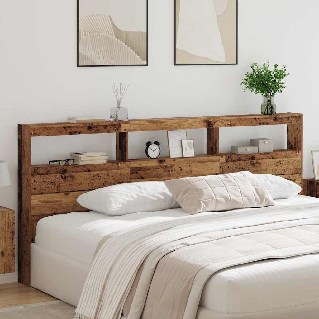 Κεφαλάρι Παλιό Ξύλο 220 x 17 x 102 cm Επεξεργασμένο ξύλο - Pakobazaar