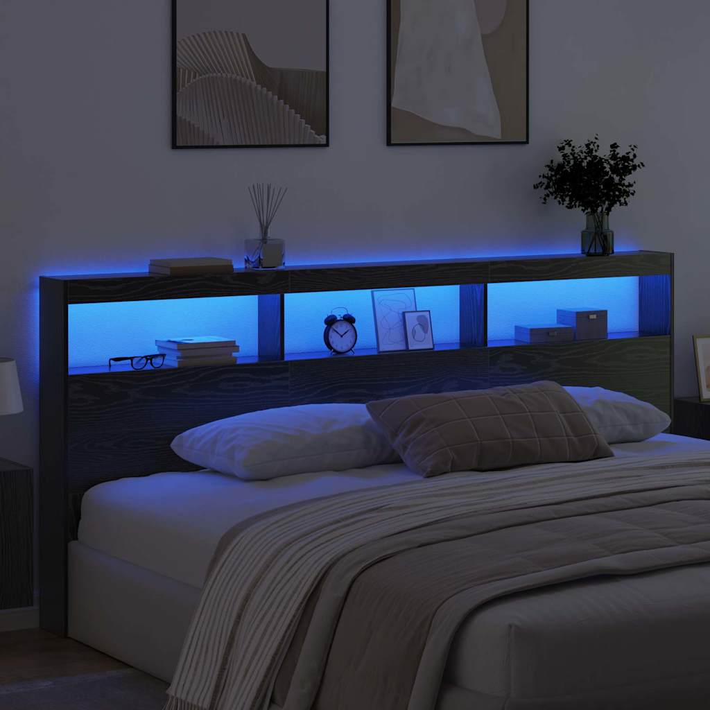 Κεφαλάρι Μαύρη Οξυά 220 x 17 x 102 cm Επεξεργασμένο ξύλο - Pakobazaar