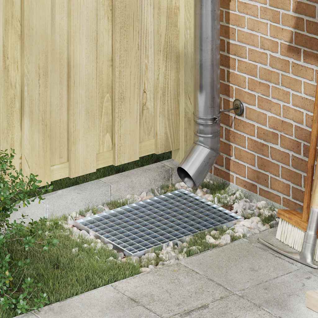 Σίτα Ασημί 50 x 35 x 2 εκ. Γαλβανισμένο Ατσάλι Ψυχρής Βύθισης