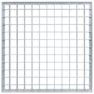 Σίτα Ασημί 40 x 40 x 2 cm Γαλβανισμένο Ατσάλι Ψυχρής Βύθισης - Pakobazaar