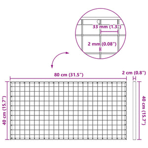 Σίτα Ασημί 80 x 40 x 2 cm Γαλβανισμένο Ατσάλι Ψυχρής Βύθισης - Pakobazaar