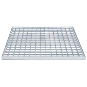 Σίτα Ασημί 50 x 50 x 2 cm Γαλβανισμένο Ατσάλι Ψυχρής Βύθισης - Pakobazaar