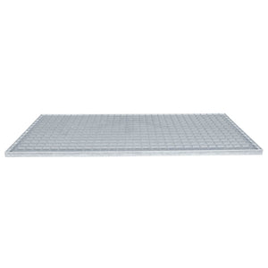Σίτα Ασημί 100 x 50 x 2 cm Γαλβανισμένο Ατσάλι Ψυχρής Βύθισης - Pakobazaar