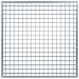 Σίτα Ασημί 60 x 60 x 2 cm Γαλβανισμένο Ατσάλι Ψυχρής Βύθισης - Pakobazaar