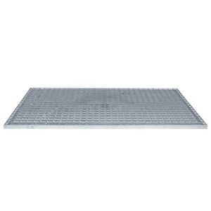 Σίτα Ασημί 100 x 60 x 2 cm Γαλβανισμένο Ατσάλι Ψυχρής Βύθισης