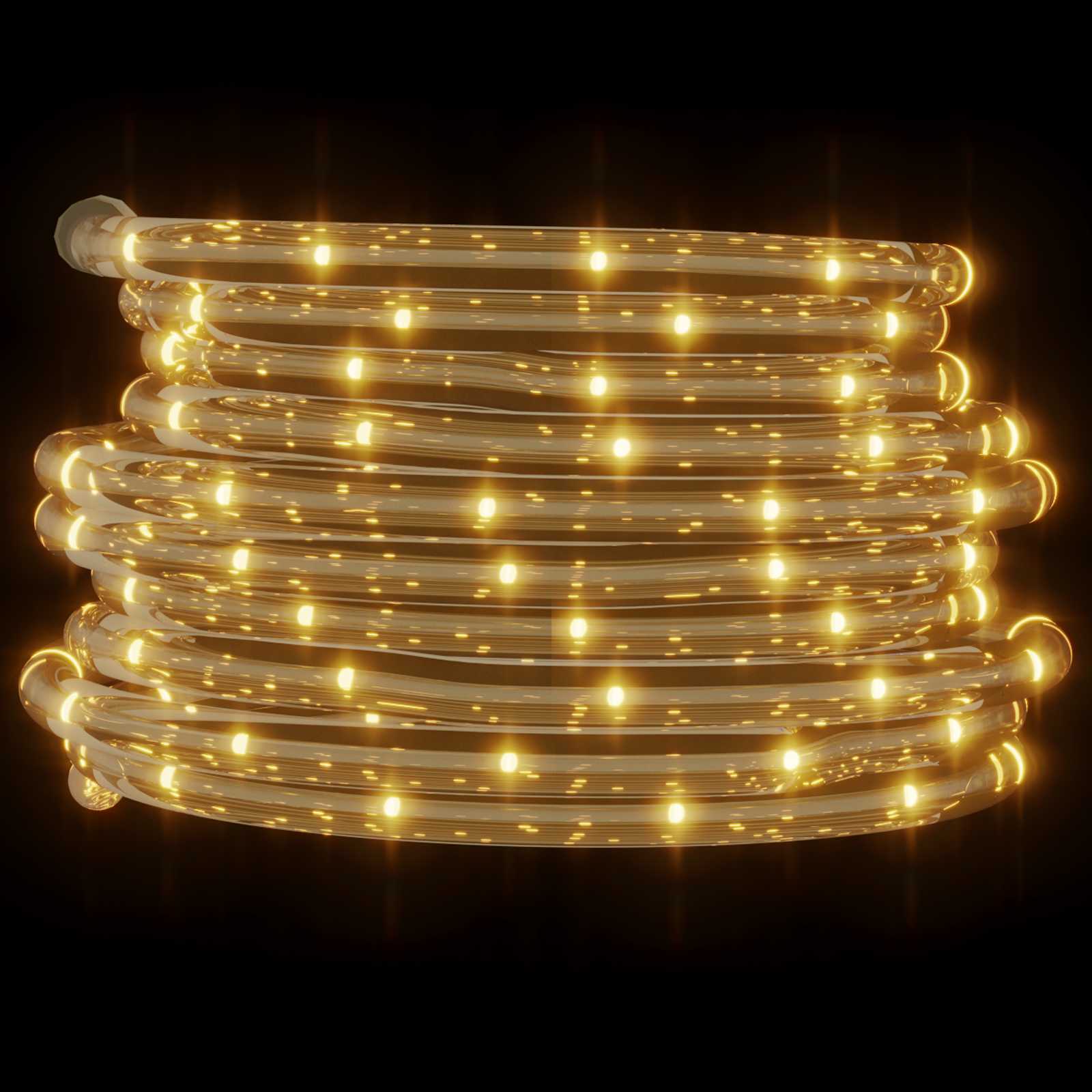 Φωτιστικό Συρματόσχοινο με 2400 LED Θερμό λευκό 100 m PVC - Pakobazaar