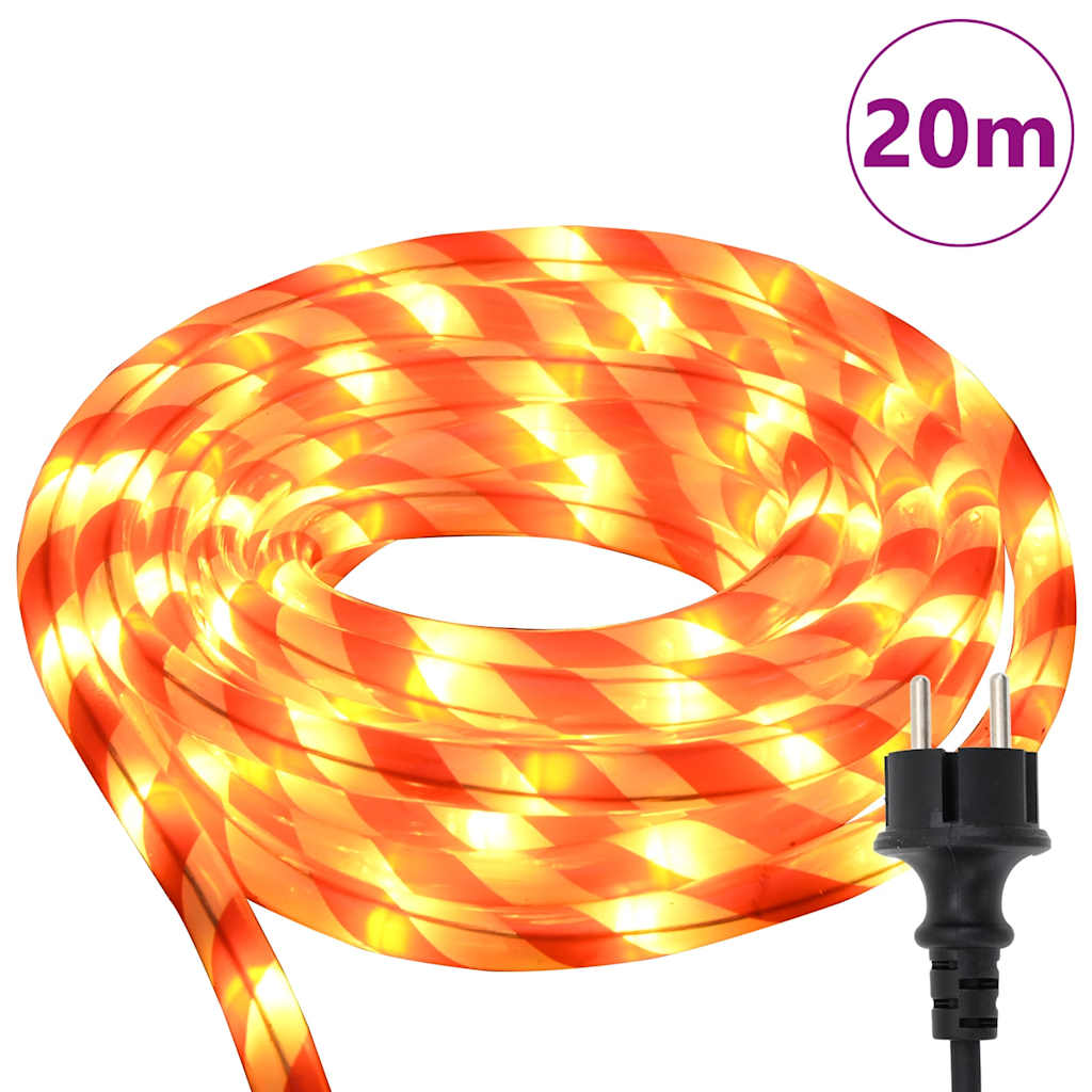 Φωτιστικό Συρματόσχοινο με 480 LED Θερμό λευκό 20 m PVC - Pakobazaar