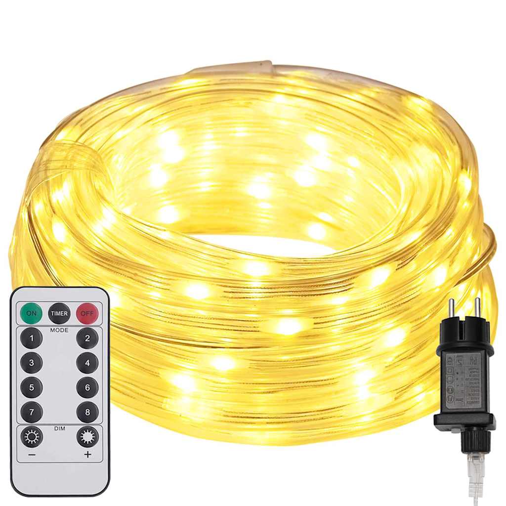 Φωτιστικό Συρματόσχοινο με 120 LED Θερμό λευκό 5 m PVC - Pakobazaar