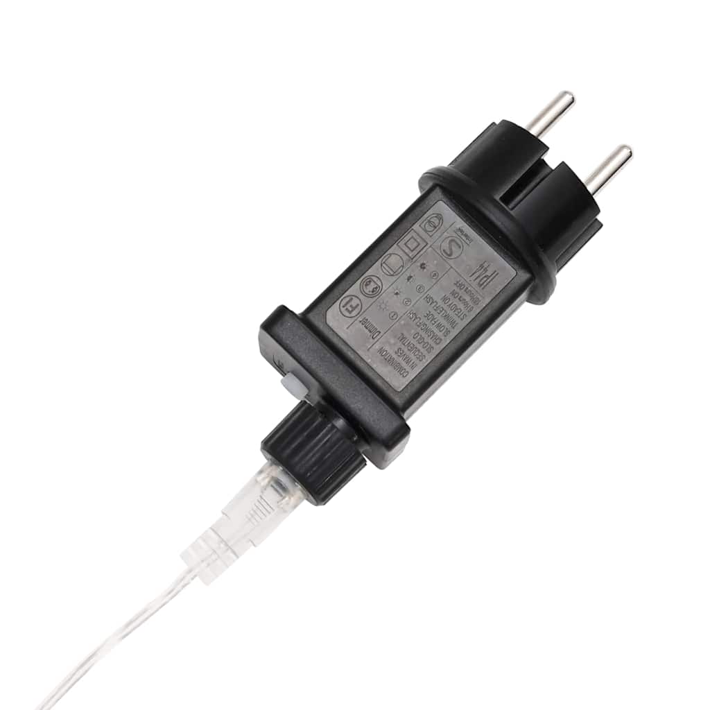 Φωτιστικό Συρματόσχοινο με 1200 LED Θερμό λευκό 50 m PVC - Pakobazaar