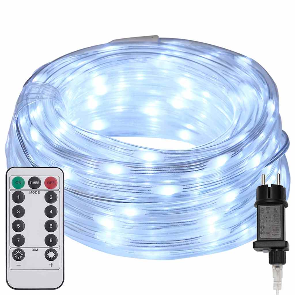 Φωτιστικό Συρματόσχοινο με 120 LED Κρύο Λευκό 5 m PVC - Pakobazaar