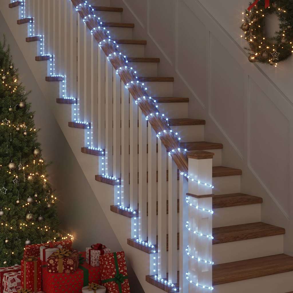 Φωτιστικό Συρματόσχοινο με 1200 LED Κρύο Λευκό 50 m PVC - Pakobazaar
