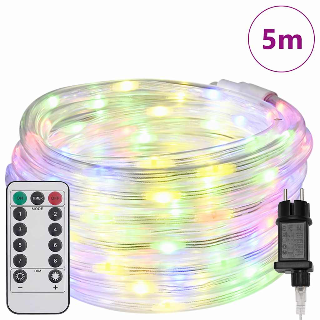 Φωτιστικό Συρματόσχοινο με 120 LED Πολύχρωμο 5 m PVC