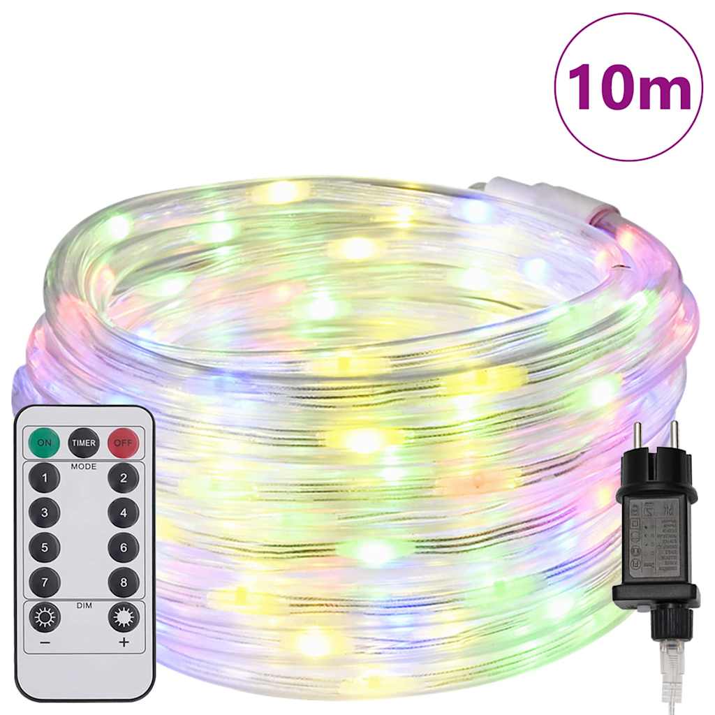 Φωτιστικό Συρματόσχοινο με 240 LED Πολύχρωμο 10 m PVC - Pakobazaar