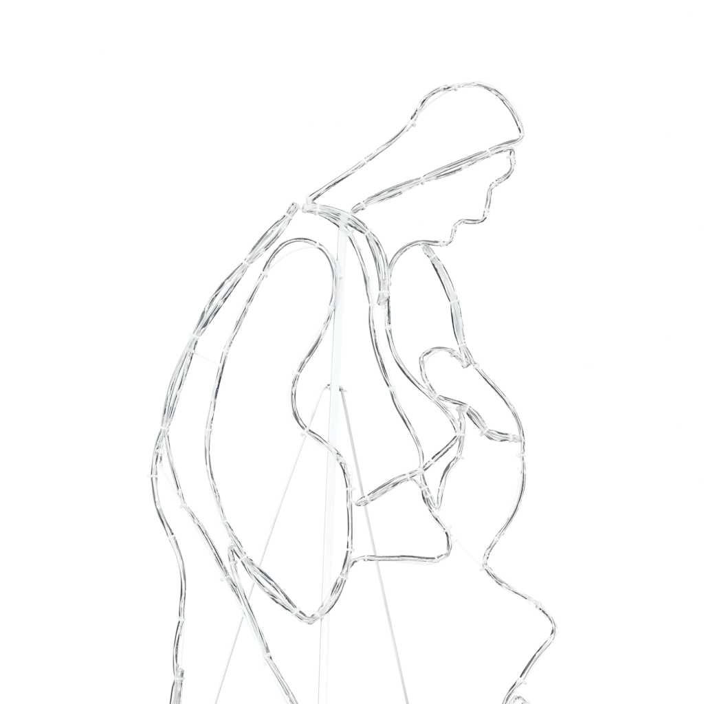 Φωτισμένο Σκηνικό Γεννηθέντος Πολύχρωμο 112 x 71,5 εκ PVC - Pakobazaar