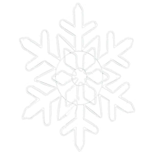 Χριστουγεννιάτικη Νιφάδα Μπλε 55.5 x 55.5 x 0.75 εκ PVC - Pakobazaar