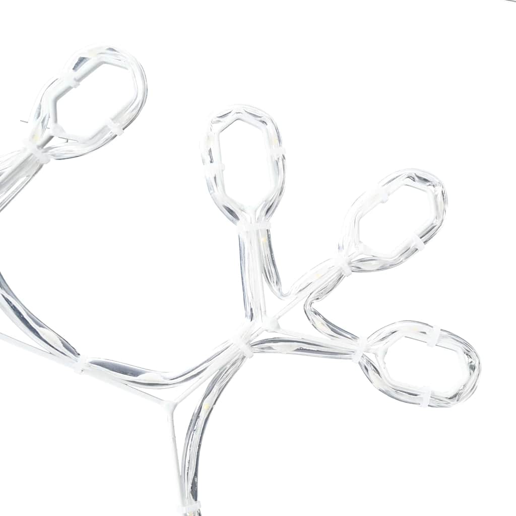 Χριστουγεννιάτικη Νιφάδα Θερμό λευκό 44,5 x 38 εκ PVC - Pakobazaar