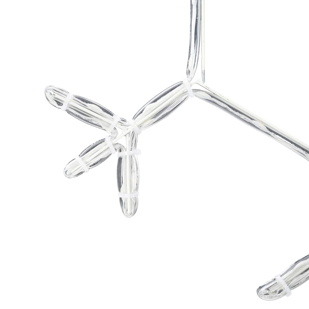 Χριστουγεννιάτικη Νιφάδα Θερμό λευκό 44,5 x 38 εκ PVC - Pakobazaar