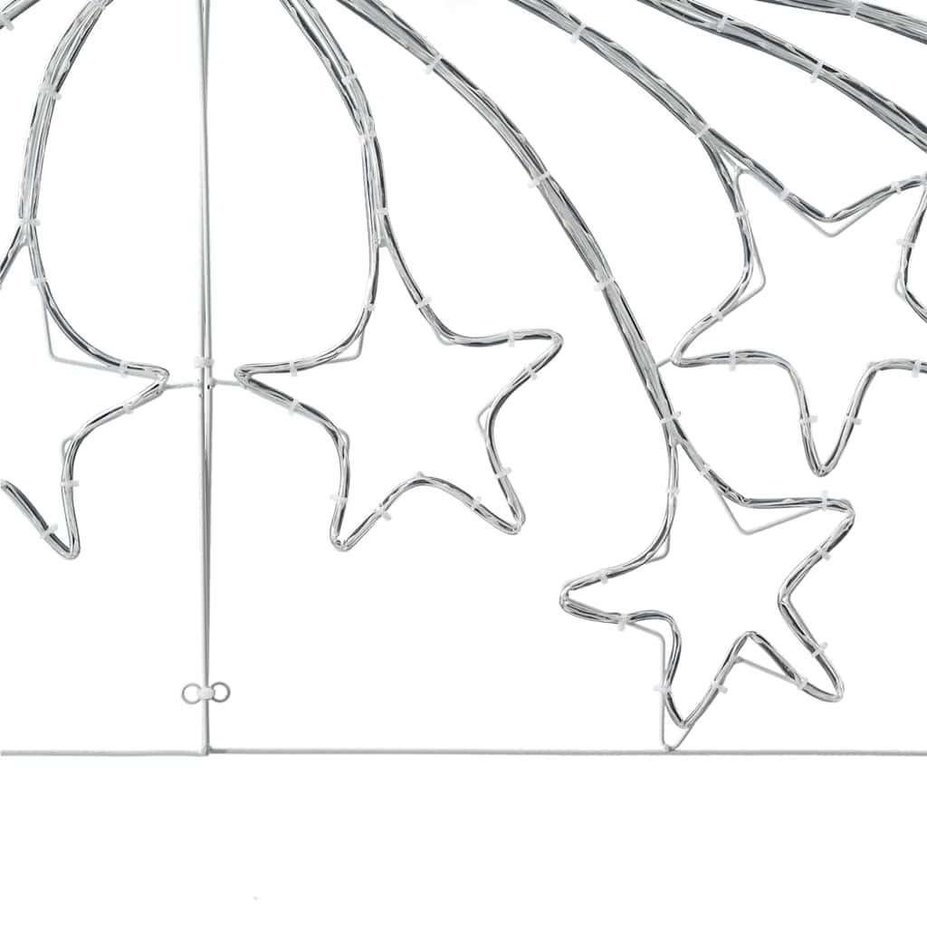 Χριστουγεννιάτικο Αστέρι με 432 LED Πολύχρωμο 182 x 58 εκ. PVC - Pakobazaar