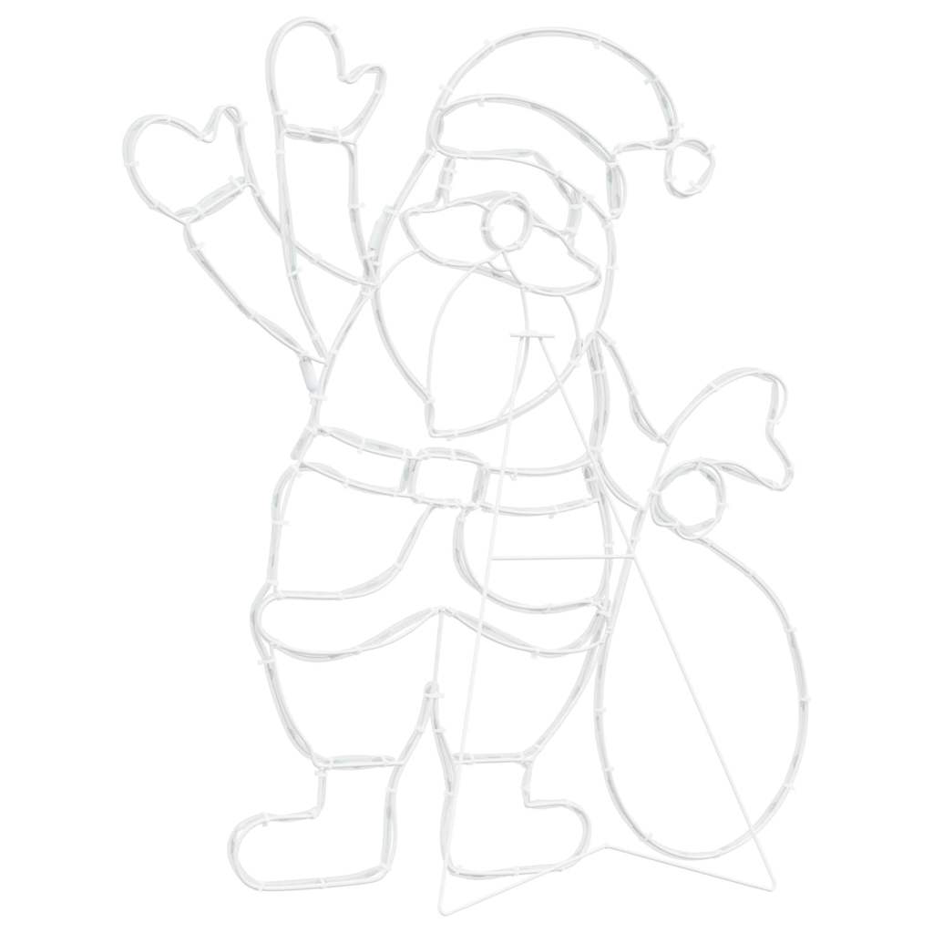 Φως Άγιου Βασίλη Πολύχρωμο 58.5 x 60 x 1.3 εκ. Σίδερο - Pakobazaar