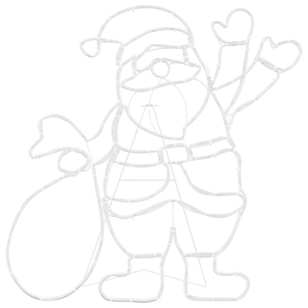 Φως Άγιου Βασίλη Πολύχρωμο 58.5 x 60 x 1.3 εκ. Σίδερο - Pakobazaar