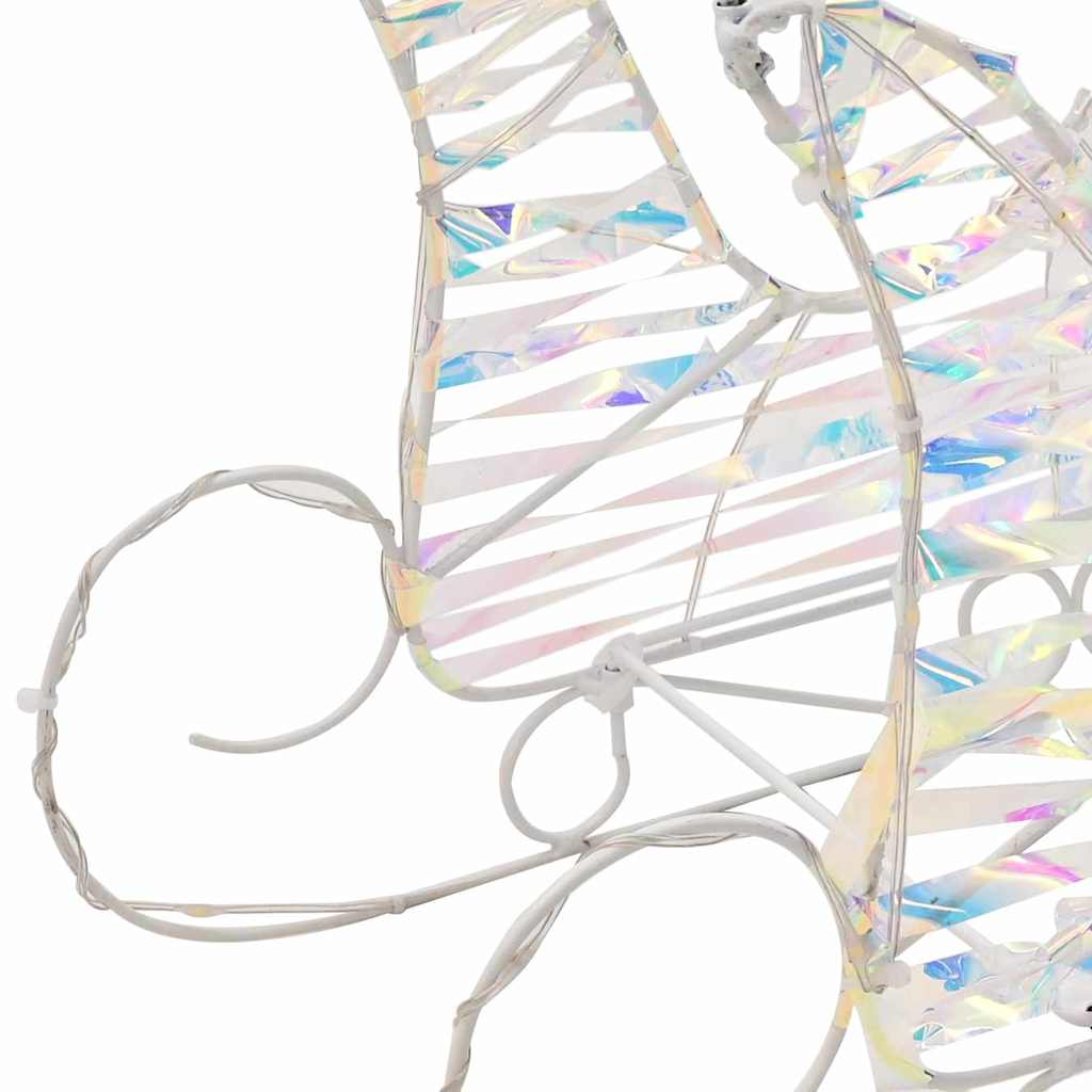 Έλκηθρο με Ελάφια με 160 LED Θερμό λευκό 30 x 12 x 54,5 εκ. PET - Pakobazaar