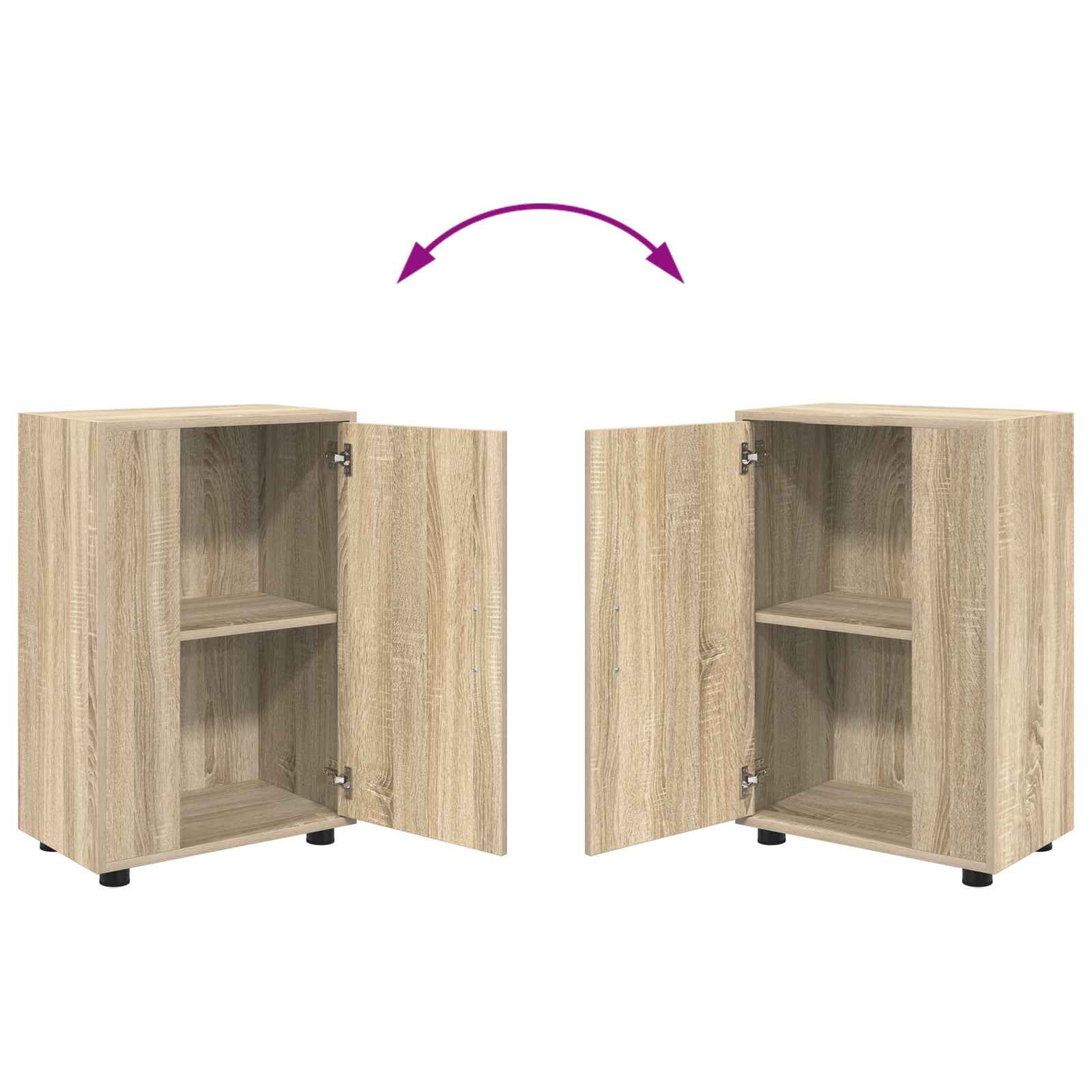 Σετ επίπλου τηλεόρασης 4 pcs Δρύς Sonoma Επεξεργασμένο ξύλο - Pakobazaar