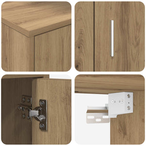 Σετ επίπλου τηλεόρασης 4 pcs Artisan Oak Επεξεργασμένο ξύλο - Pakobazaar
