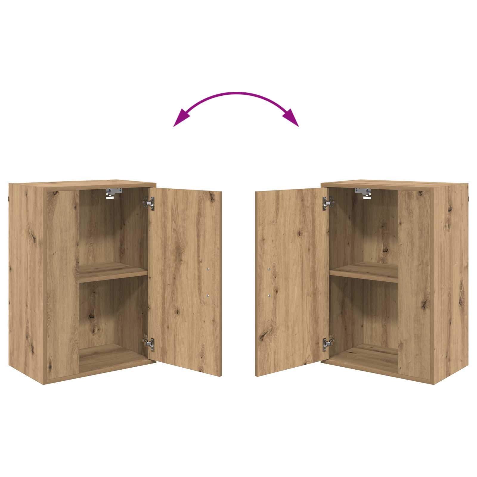 Σετ επίπλου τηλεόρασης 4 pcs Artisan Oak Επεξεργασμένο ξύλο - Pakobazaar