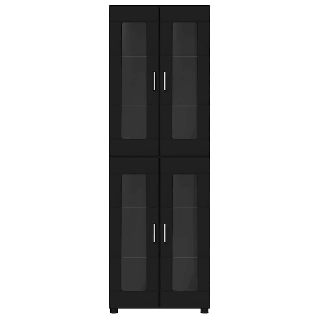 Highboard FLORIN Μαύρο 60 x 35 x 182 εκ. Επεξεργασμένο ξύλο