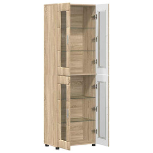 Highboard FLORIN 60 x 35 x 182 εκ. Δρύς Sonoma